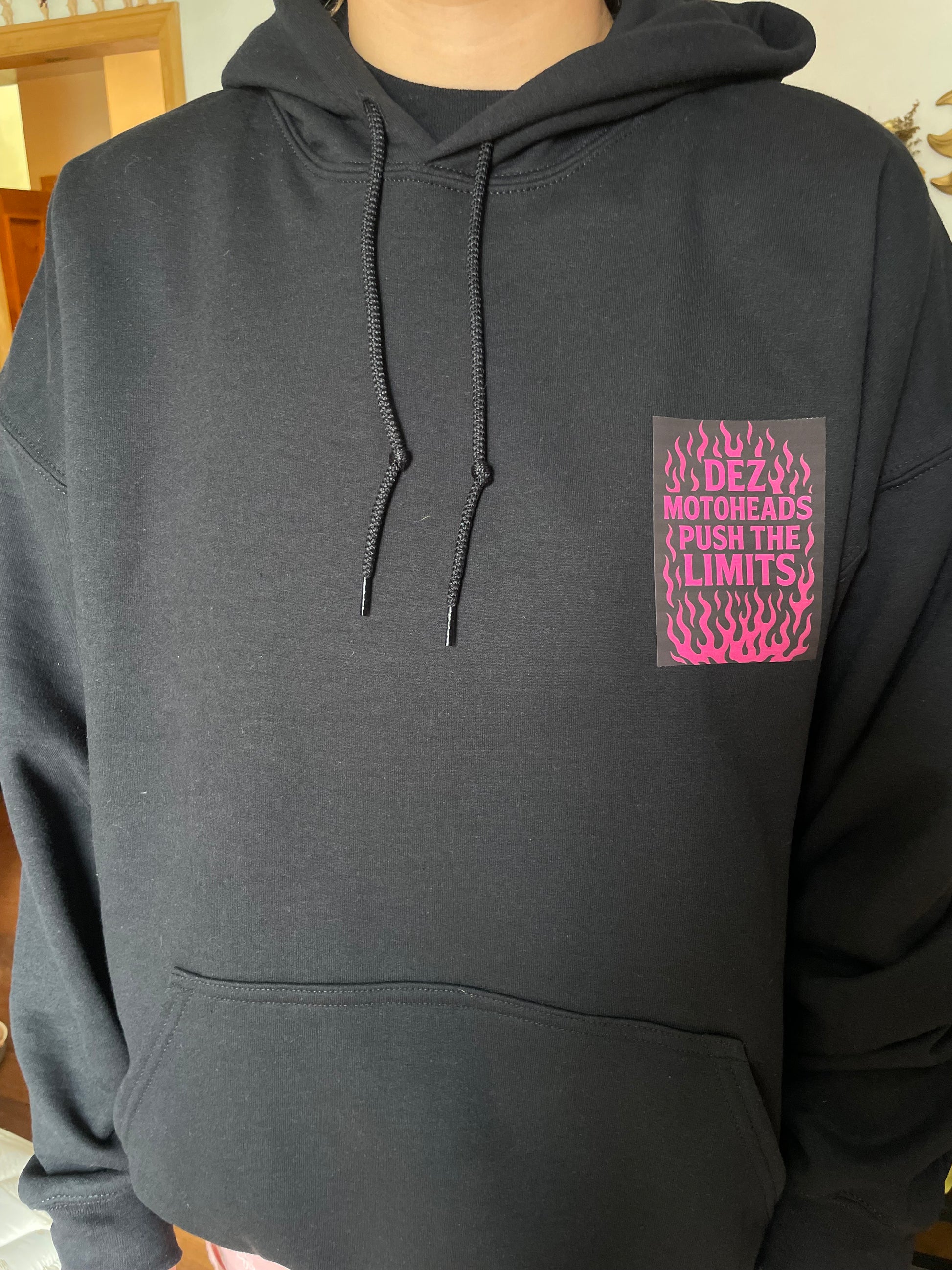 Pink flame hoodie
