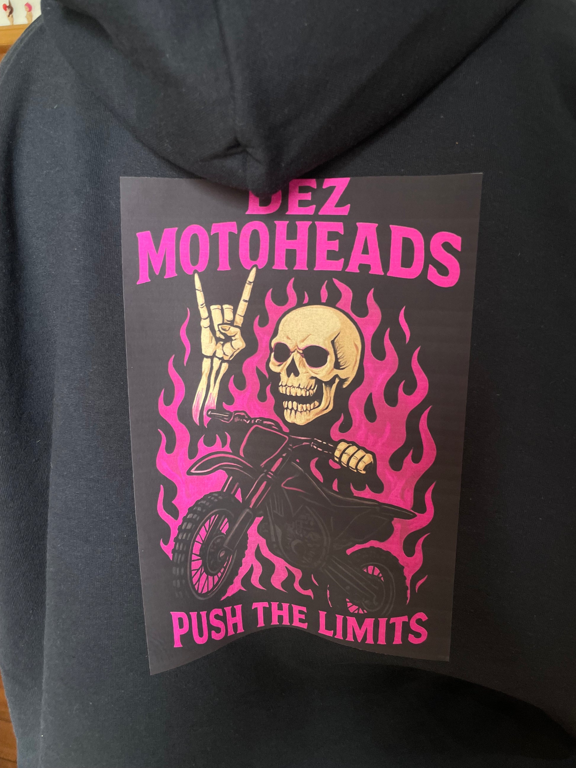 Pink flame hoodie